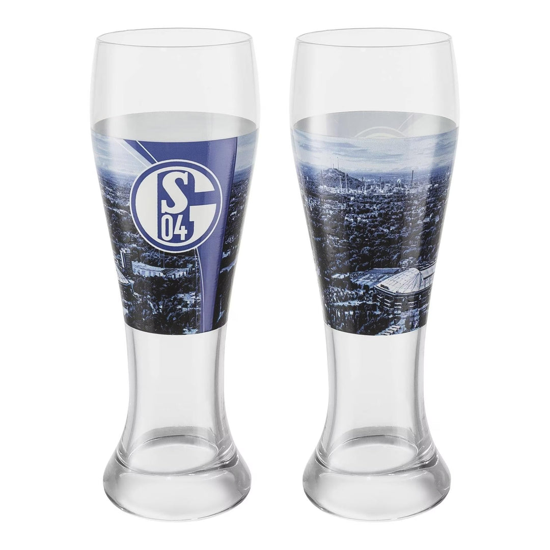 FC Schalke 04 Weizenglas/Bierglas/Hefeweizenglas/Glas 2er Set S04