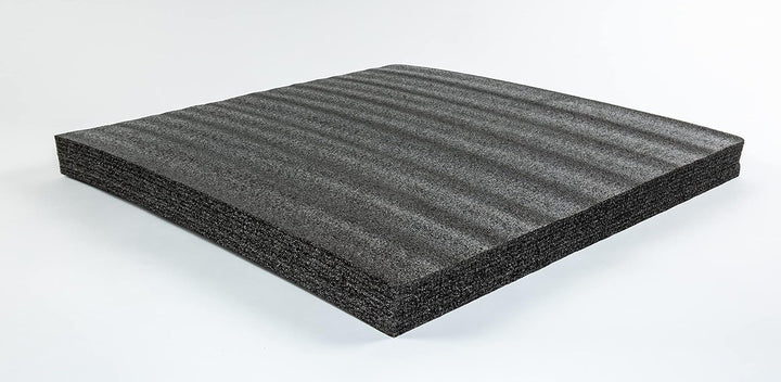 TYGR Multilayer Schaumstoff 600x600x50 schwarz für Werkzeug, Kamera & Co. | Einfaches Bearbeiten | W