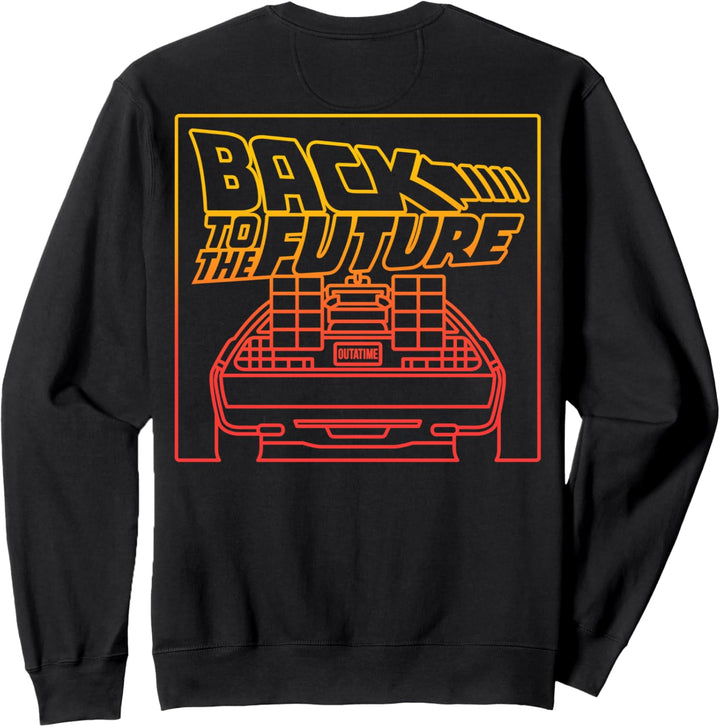 Back To The Future Gradient Line Art Sweatshirt