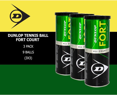 Dunlop Fort All Court Tripack 9 Bälle (3x3)