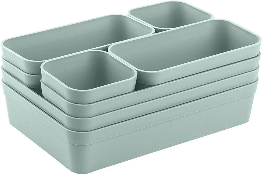 1x Schubladen-Organizer Set Aufbewahrungs-Box Einteiler Trenn-System verstellbar Utensilien Stauraum