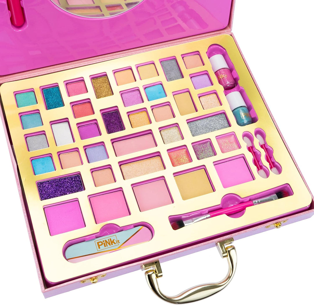 Nice Group - Pink it Selfie Ring Suitcase, 1 Koffer Schminkset mit Spiegel und Leuchtring für Selfie