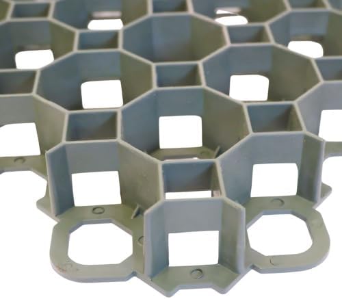10 Stück ViD® Rasengitter/Rasenwaben 50x50x4 cm, grün | Paddockplatten/Rasengitterplatten/Bodenwaben