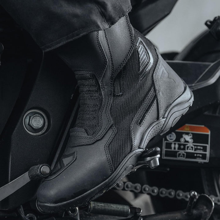REBELHORN Scout Air Motorradstiefel Mesh-Belüftungseinsätze Knöchel- und Fersenschutz Antibakteriell
