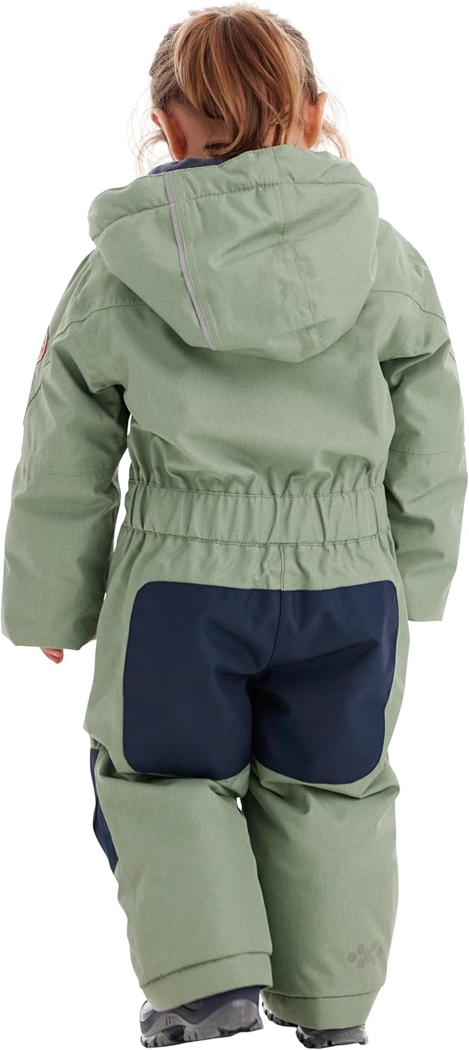Killtec Kesley Mini Skioverall/Schneeanzug mit Kapuze und Schneefang, hell blaugrün, 86/92