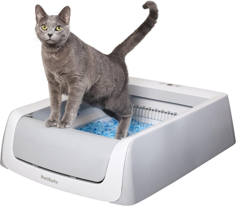 PetSafe ScoopFree selbstreinigende Katzentoilette Automatisches System mit Einwegschale und Kristall