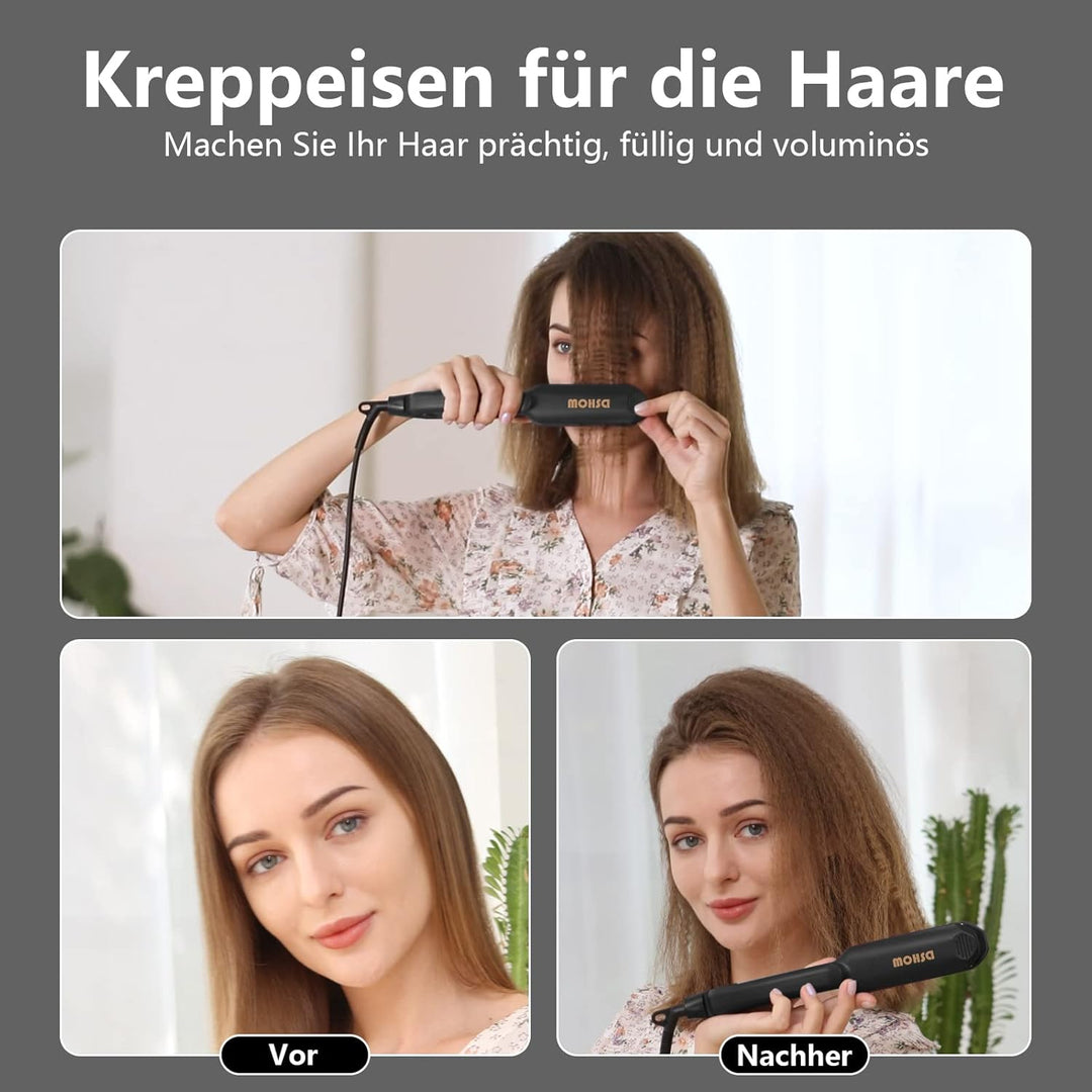 Kreppeisen für die Haare DSHOW Keramik Crimping iron for Hair Glätteisen Haarglätter Kreppeisen und