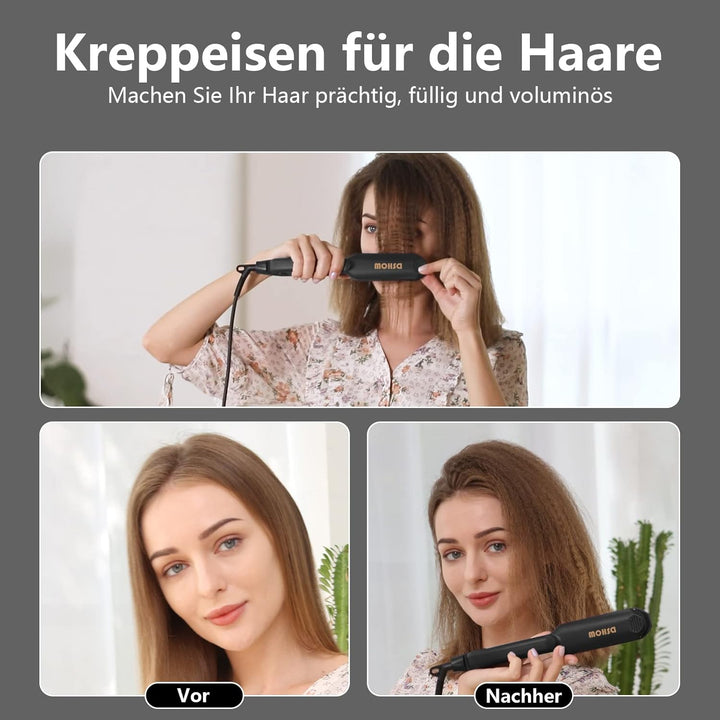 Kreppeisen für die Haare DSHOW Keramik Crimping iron for Hair Glätteisen Haarglätter Kreppeisen und