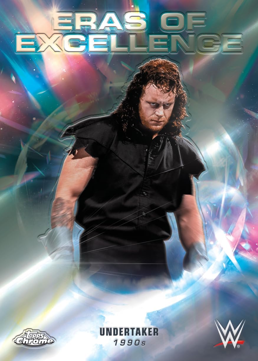 2026 Topps Chrome® WWE - Vorteilsbox (enthält 4 Karten pro Packung, 7 Packungen pro Box mit 3 exklus