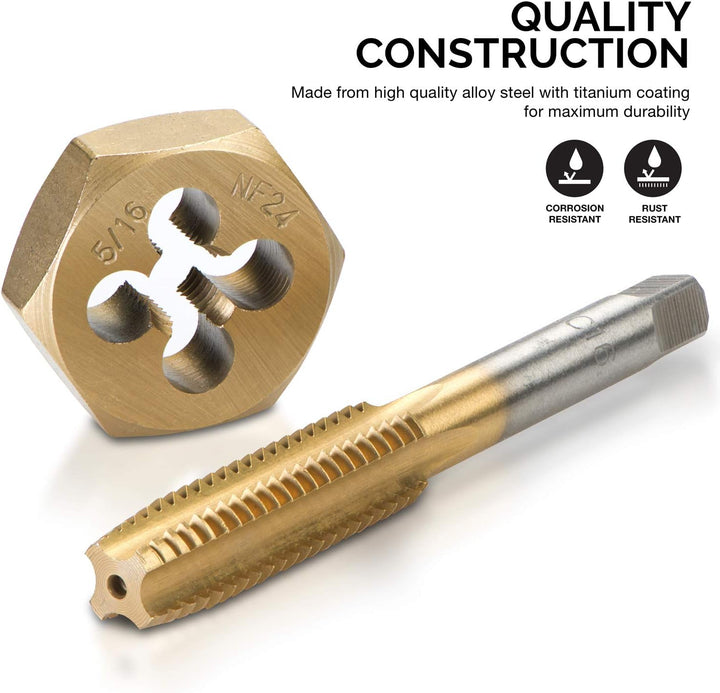 Neiko 00916 A SAE-large-diameter Titan Tippen & sterben Set (45 Stück), SAE