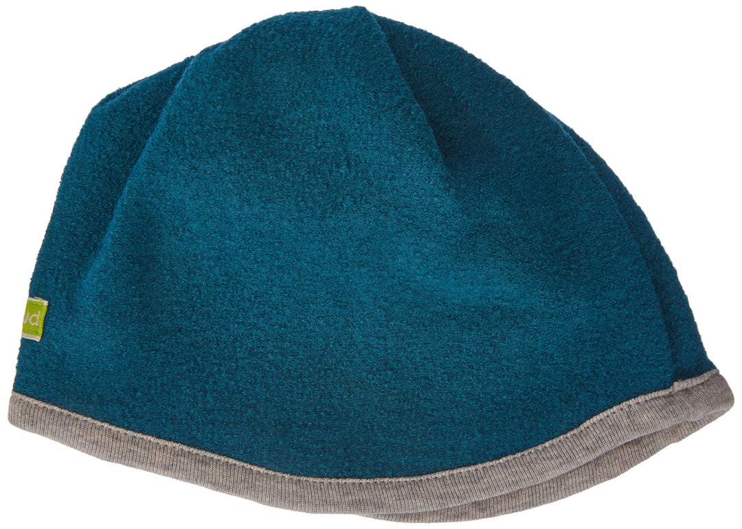 loud + proud Unisex Kinder Wollwalk, GOTS Zertifiziert Mütze, Petrol, 45-48 EU