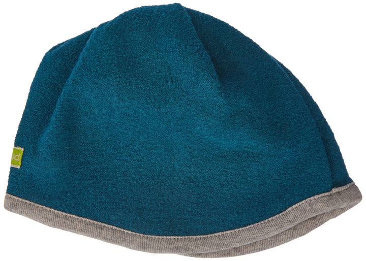 loud + proud Unisex Kinder Wollwalk, GOTS Zertifiziert Mütze, Petrol, 45-48 EU