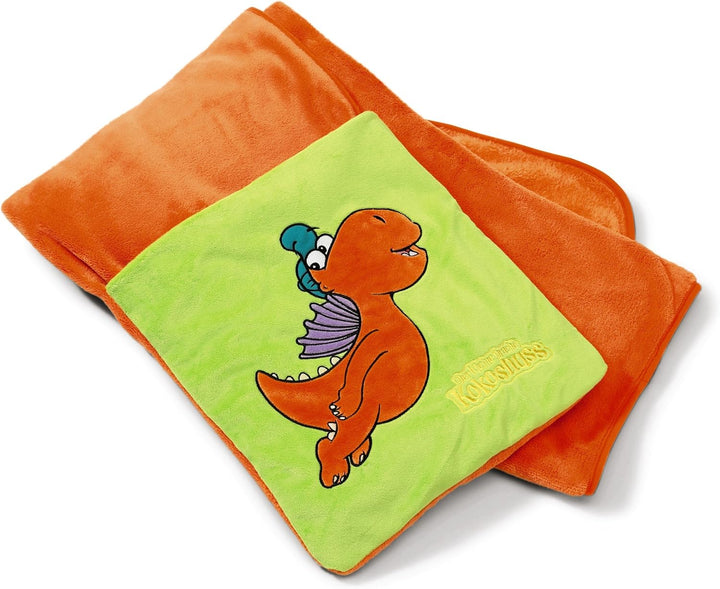 Nici 38384 - Plüschdecke Drache Kokosnuss 144 x 120 cm