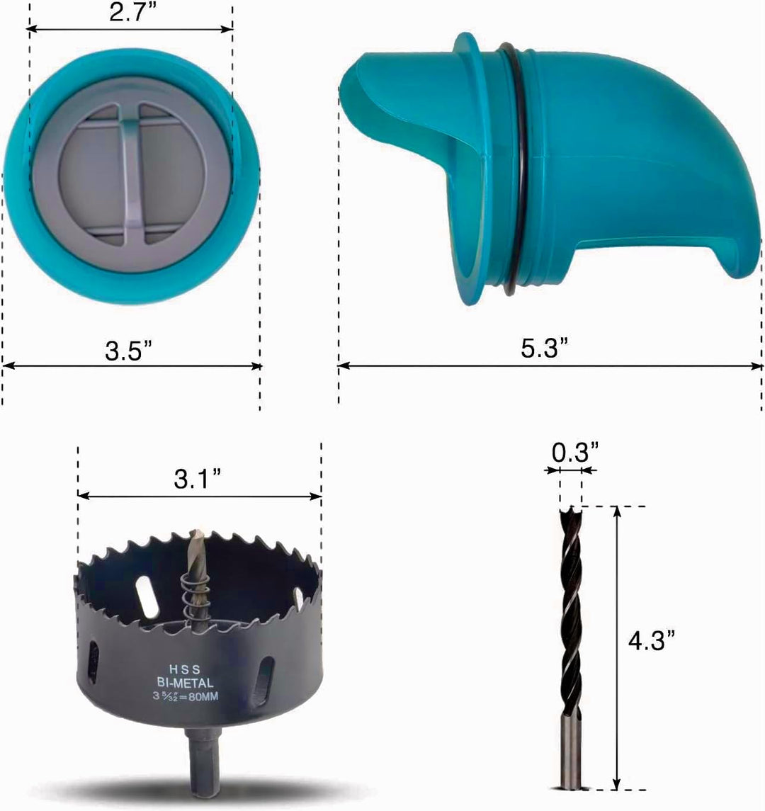Whimsii Hühnerfutterspender Kein Abfall, automatischer Hühnerfutterspender, Nagetiersicher, wetterfe