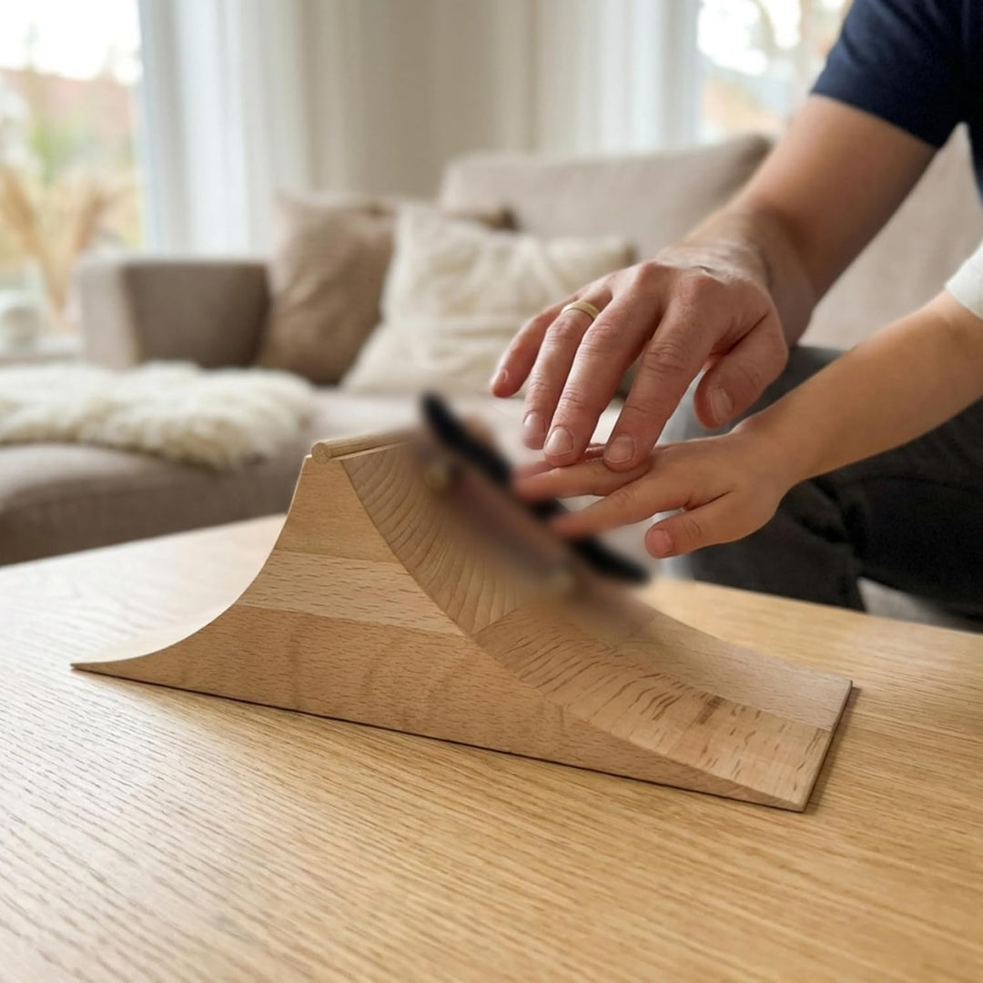 Fingerboard-Rampe, professionelle Skateboard-Rampe aus Holz – realistische Fingerboard-Hindernisse f