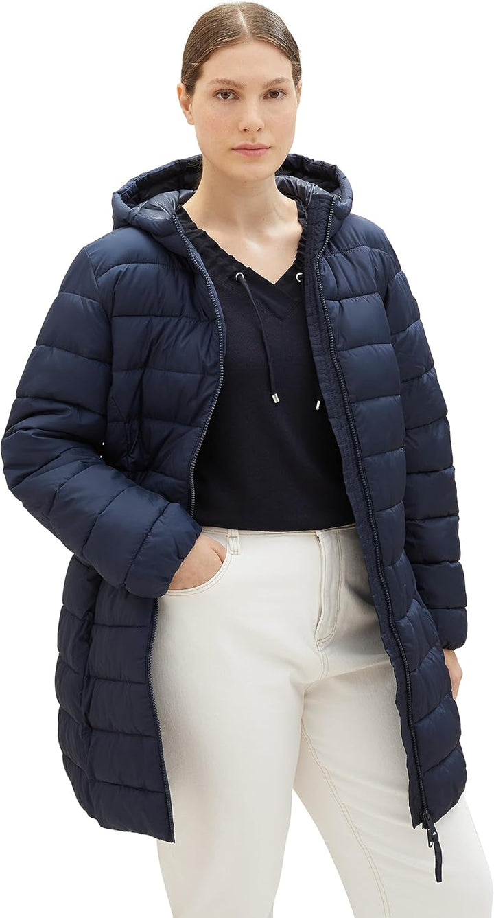 TOM TAILOR Damen Lightweight Steppmantel, 10668 - Sky Captain Blue