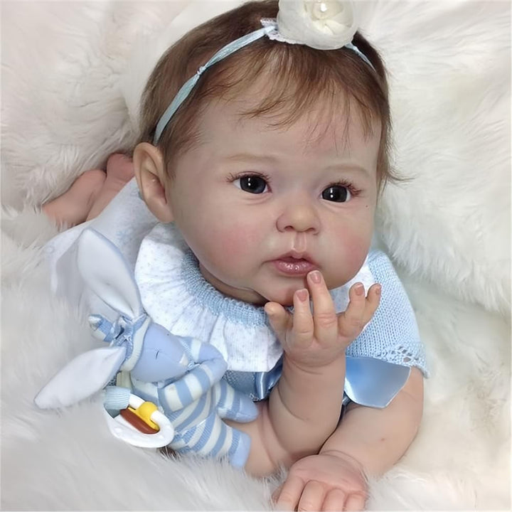 Reborn Babys Mädchen Handgefertigt Realistische Mit Weichem Stoffkörper Reborn Puppen Reborn Babypup