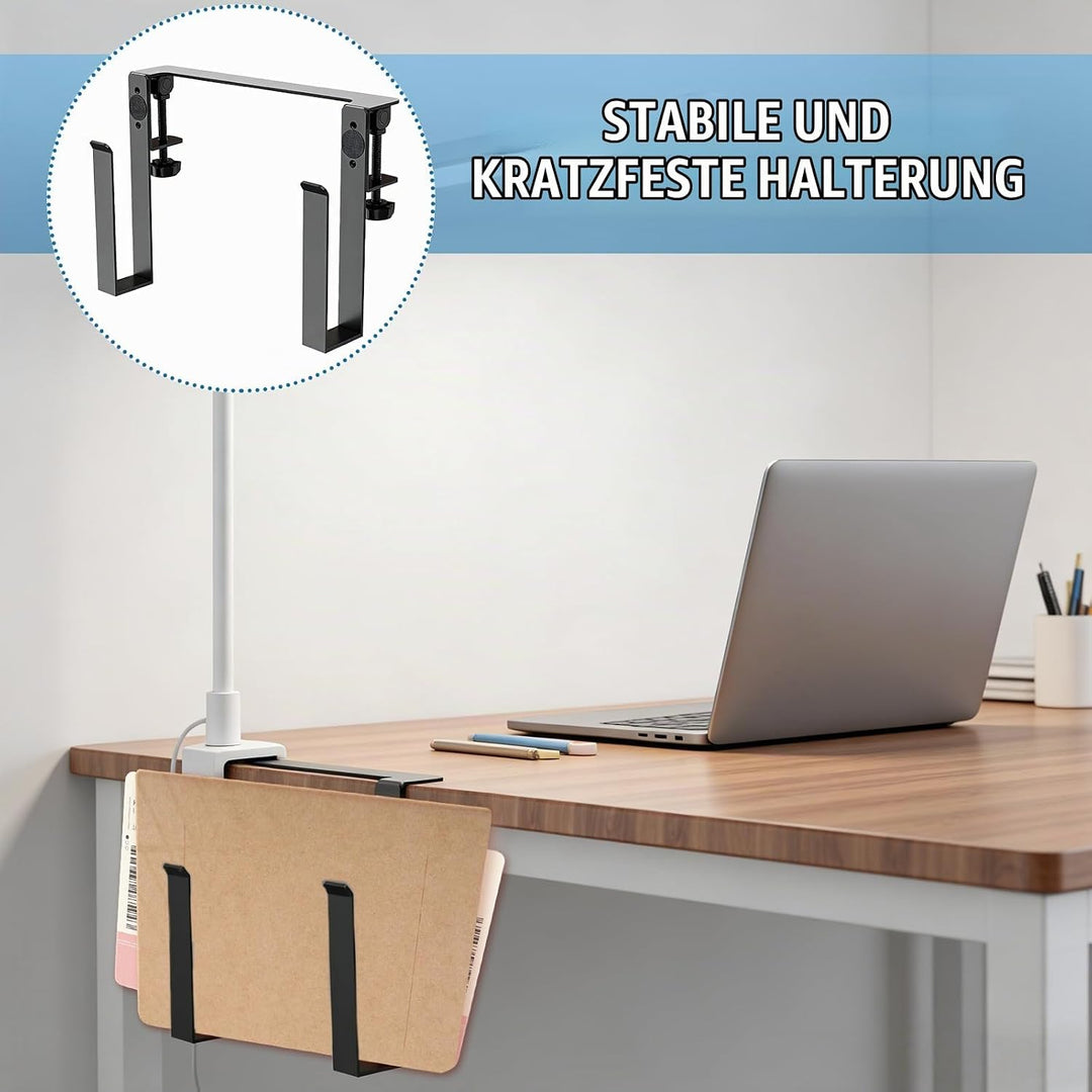 Verstellbare Schreibtischseitenlaptop-Halterung, Laptop Halterung, Metall Aufhängbarer Laptop Organi