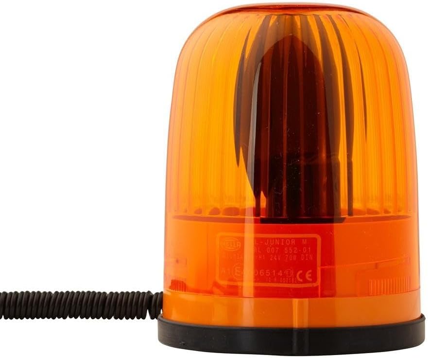 HELLA - Halogen-Rundumkennleuchte - KL Junior - 24V - gelb - Magnetbefestigung - Kabel: 3500mm - Ste