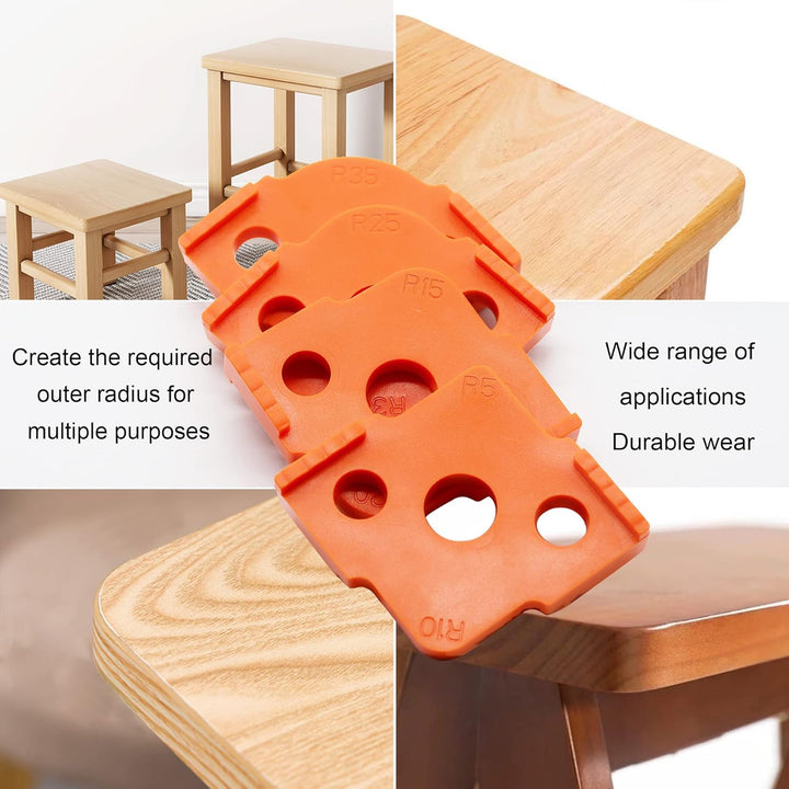 Abrundfräsen Vorlage Radius Vorrichtung Fräserschablonen Eckradiusfrässchablonen ABS + CNC Hochhärte