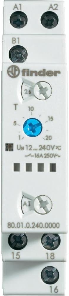 FINDER 80.91.0.240.0000 Zeitrelais Taktgeber asymmetrisch 0,1s-20h, 16A