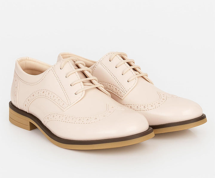Jungen Kunstleder Lack Brogue Abendschuhe Schnürschuhe formelle Hochzeit Pagenkopf Schuhe 22 EU Elfe