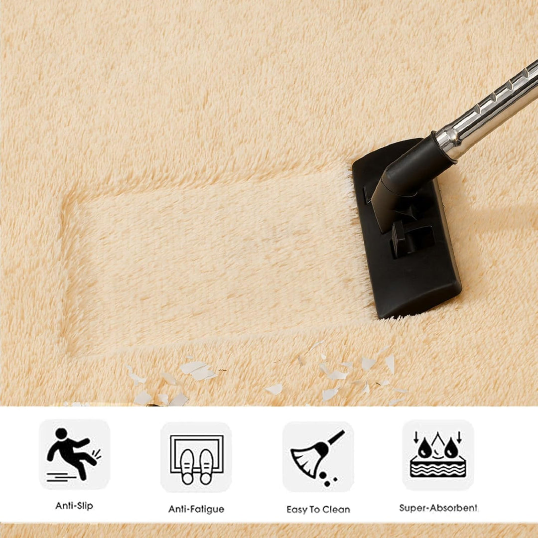 Achiiso Hochflor Teppich,Flauschige Schlafzimmer Teppiche Shaggy Wohnzimmer Teppich Weich Shaggy Tep
