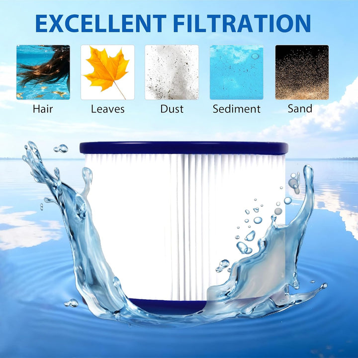 Filterkartuschen für aufblasbares Spa,filterkartusche für Whirlpoal spa zubehör Mit Gewinde, für Cle