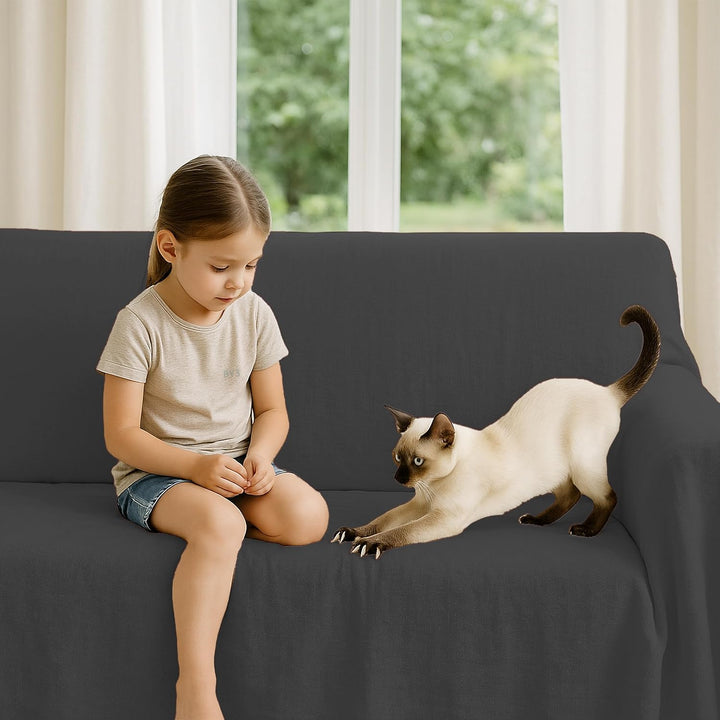 Byour3 - Bettüberwurf Bio-Baumwolle Gemischte Doppelbett Einzelbett Queen Size Bettdecke Sommer Früh