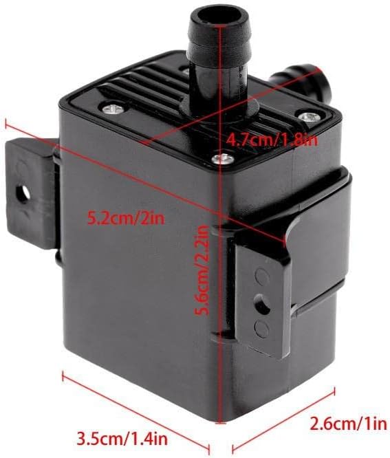 12V 4.2W Universelle 3M 240L/H Bürstenlose Tauchwasserpumpe, Ultra-Leise Springbrunnenpumpen für Tis