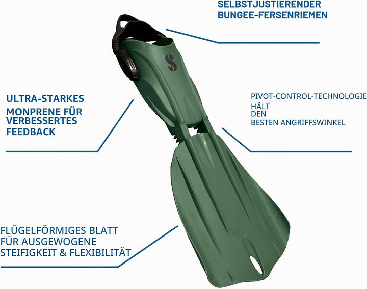 SCUBAPRO Seawing Nova Gorilla Fin Flossen XL grün, XL grün