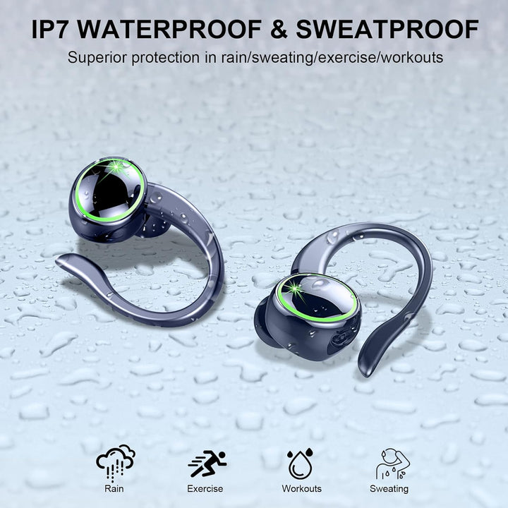 2026 Bluetooth Kopfhörer Sport, Kopfhörer Kabellos Bluetooth 5.4 Hi-Fi Stereo, 50 Std In Ear Kopfhör