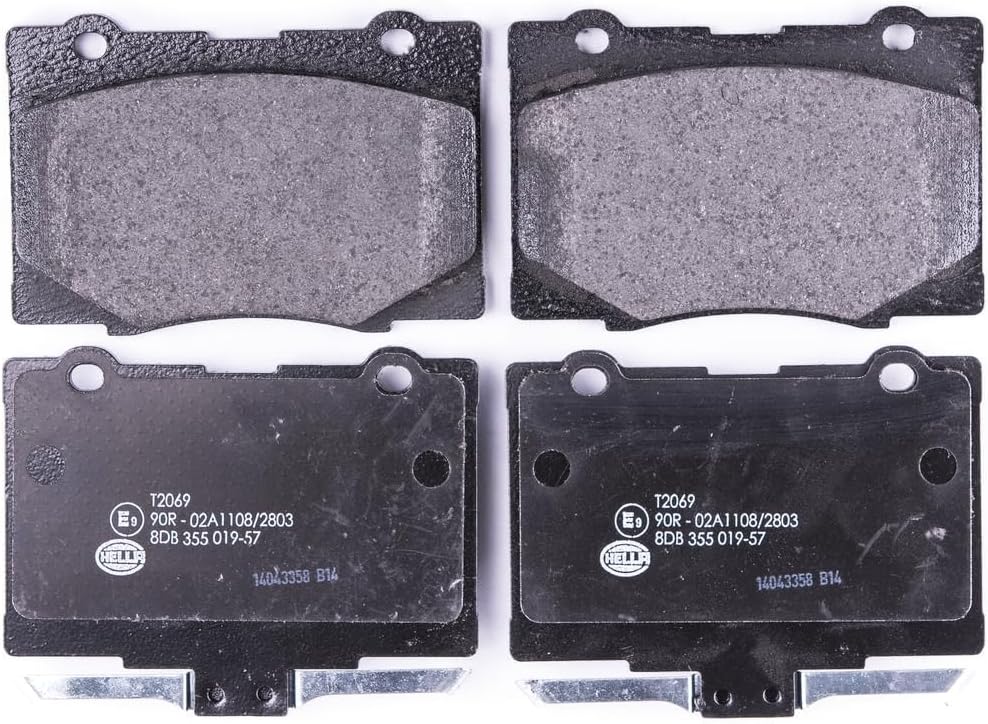 HELLA PAGID 8DB 355 019-571 Bremsbelagsatz - T2069 - Dicke/Stärke: 16mm - Bremssystem: Akebono - mit