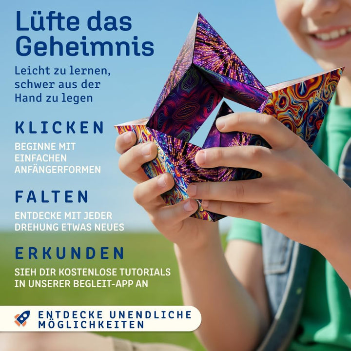 SHASHIBO Shape Shifting Box – Fidget Cube mit 36 Seltenerdmagneten – verwandelt sich in über 70 Form