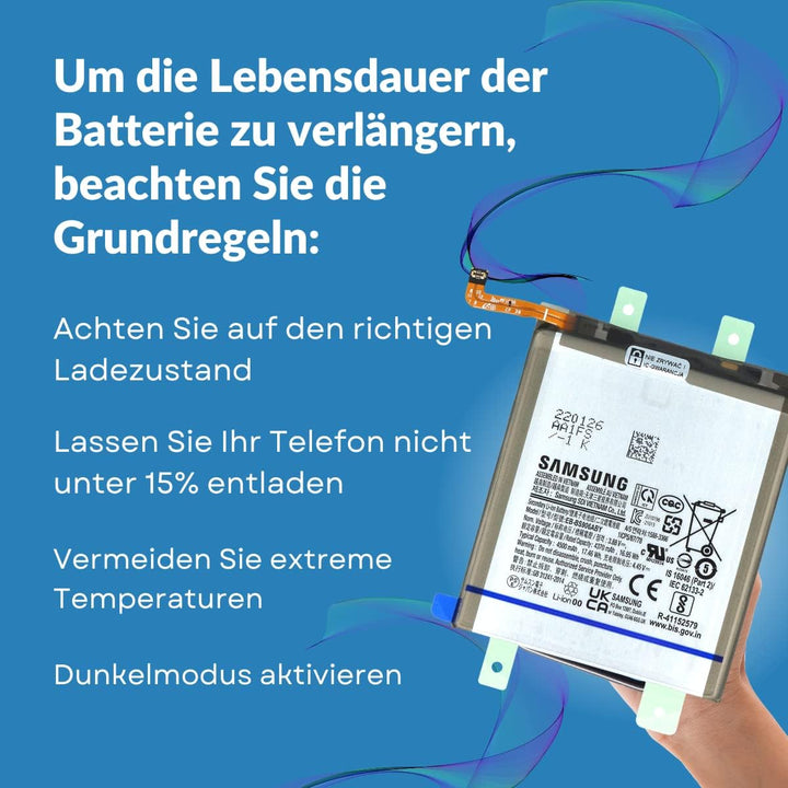 INNCOMM Original Akku für Samsung Galaxy S22 + 5G SM-S906 Original OEM - 4500 mAh Lithium-Ionen-Batt
