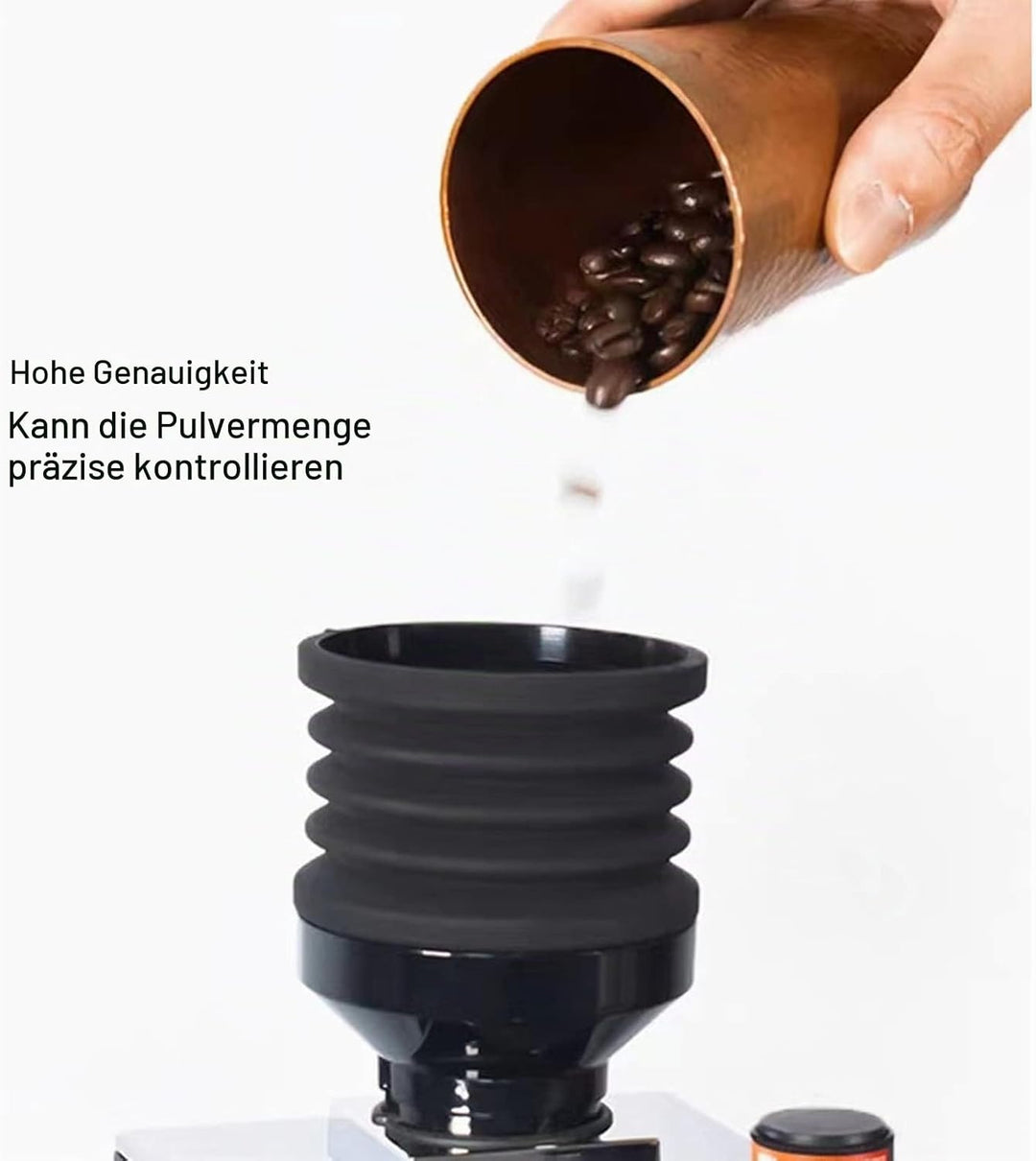 Fockety Kaffeemühle Blowing Bean Bin, Aluminium-Legierung Silikon Kaffeemühle Single Dose Hopper hoh