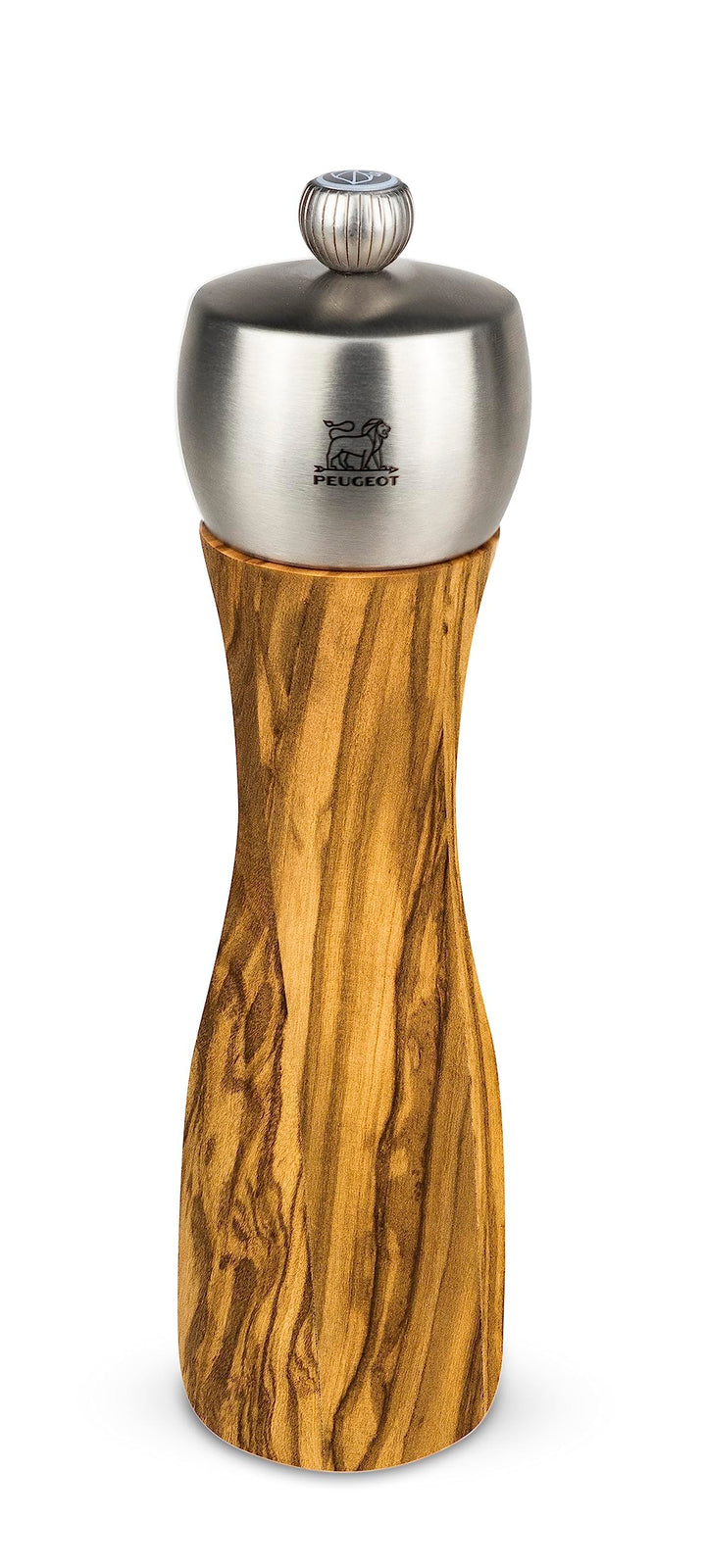 Peugeot Salzmühle Fidji 20 cm Natur I Hochwertige Salzmühle manuell aus PEFC-zertifiziertem Olivenho