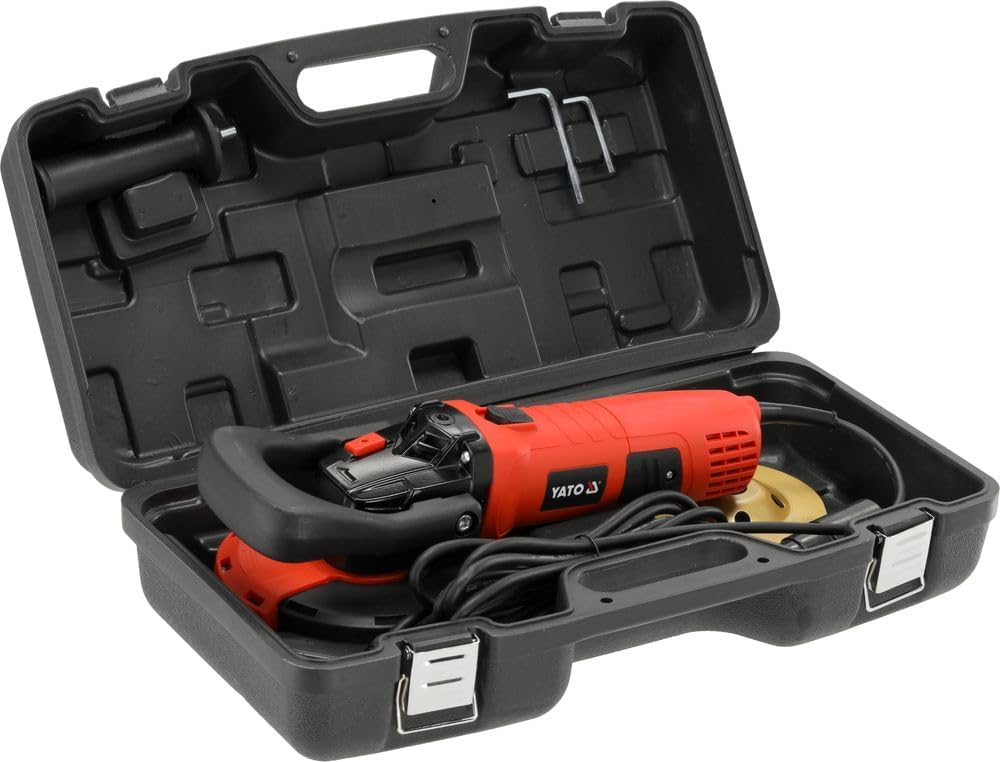Betonschleifer Betonfräse Sanierungsfräse Set 1400W | Diamantschleifer 125 mm | mit Diamantschleifto