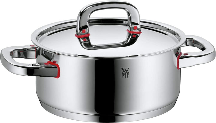 WMF Premium One Kochtopf klein 20cm, Metalldeckel mit Dampföffnung, Bratentopf Induktion 2,5l, Croma