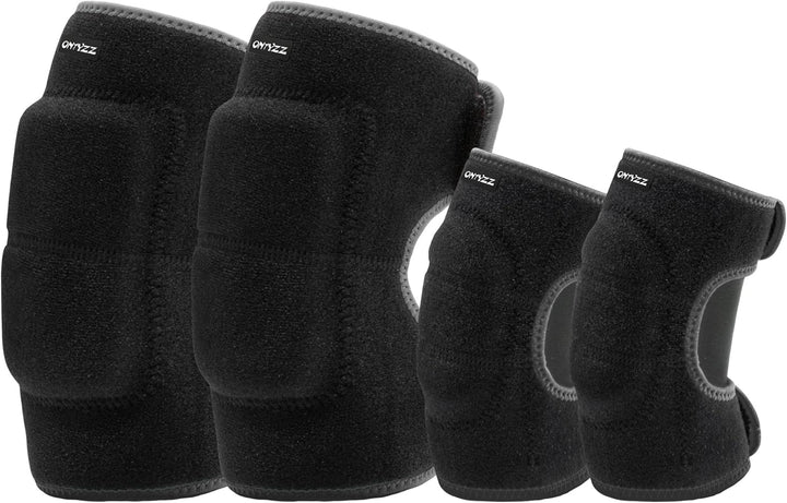 ONTYZZ Kinder Knieschützer Jungen Mädchen Einstellbar Weich Knieschoner mit Verdickten SBR Pad Guard