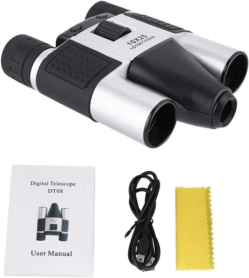 Fernglas Teleskop, 10X25 High Power 1.3MP CMOS HD Fernglas für Vogelbeobachtung/Camping/Wandern/Matc