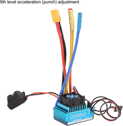 120A Fernbedienung Brushless ESC, Externer Programmieranschluss, 120A ESC, 9 Gang Beschleunigungsein