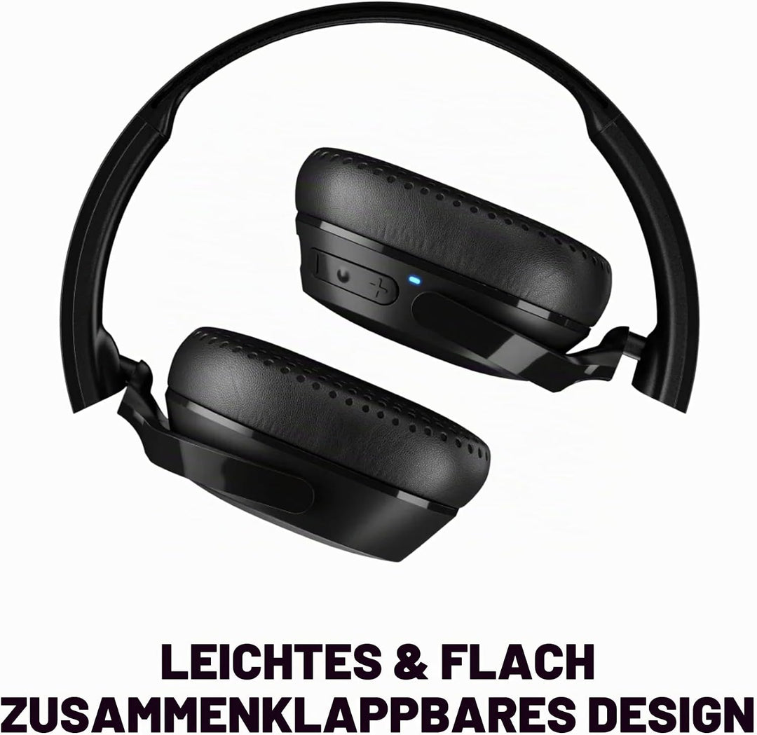 Skullcandy Riff 2 On-Ear Wireless-Kopfhörer, 34 Std. Akkulaufzeit, Mikro, Kompatibel mit iPhone, And