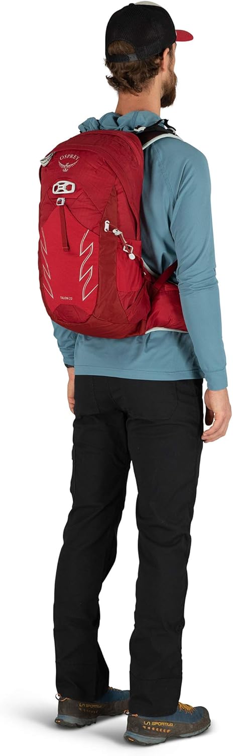 Osprey Talon 22 Wanderrucksack für Männer S-M Cosmic Red Single, S-M Cosmic Red Single
