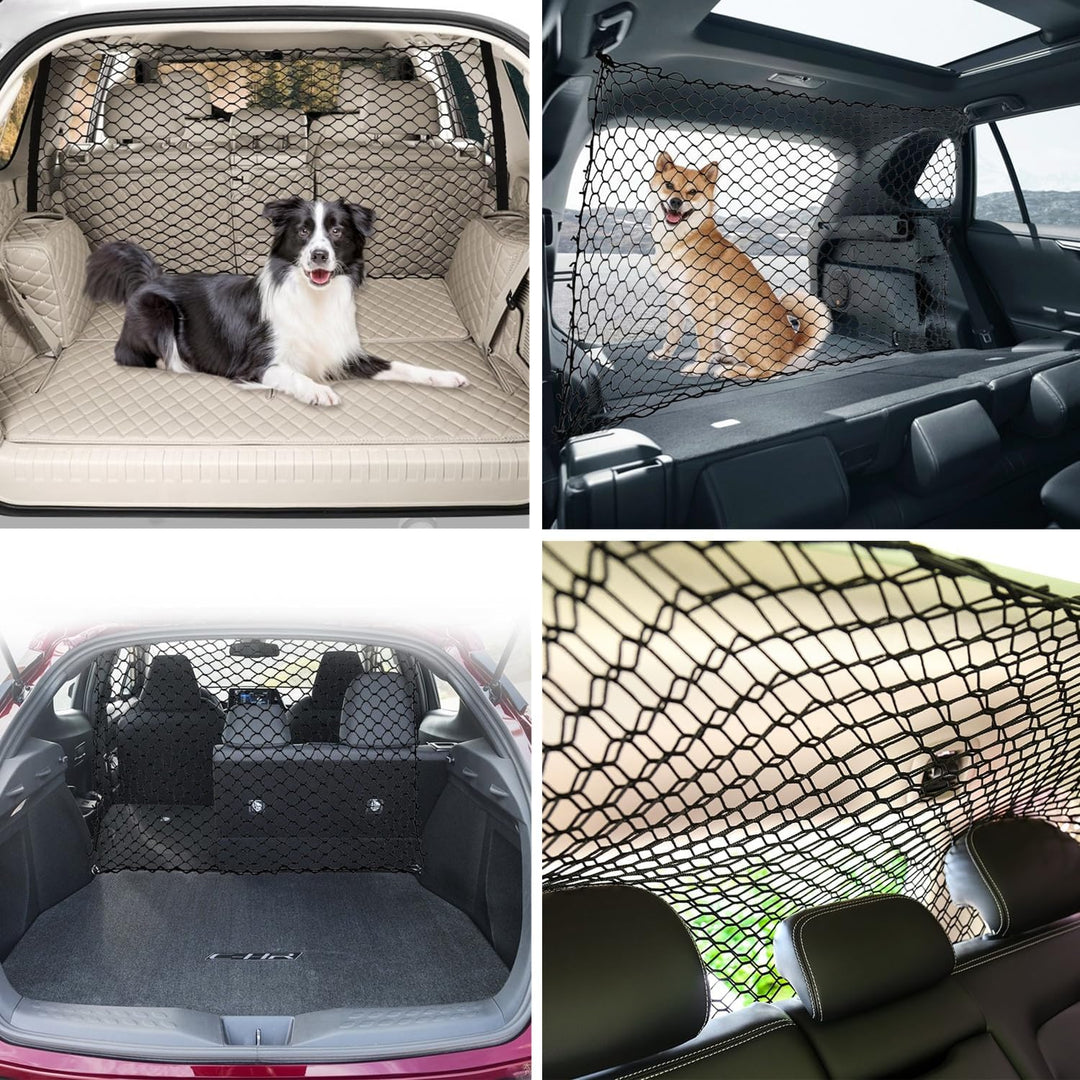 bangminda 120x90 cm Trennnetz für den Kofferraum von Haustieren Hundegitter für den Kofferraum Auto