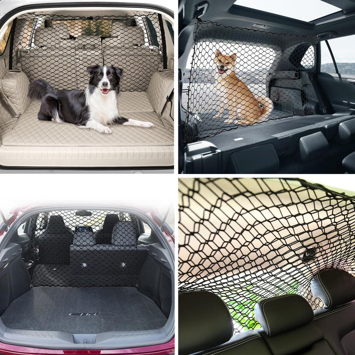 bangminda 120x90 cm Trennnetz für den Kofferraum von Haustieren Hundegitter für den Kofferraum Auto