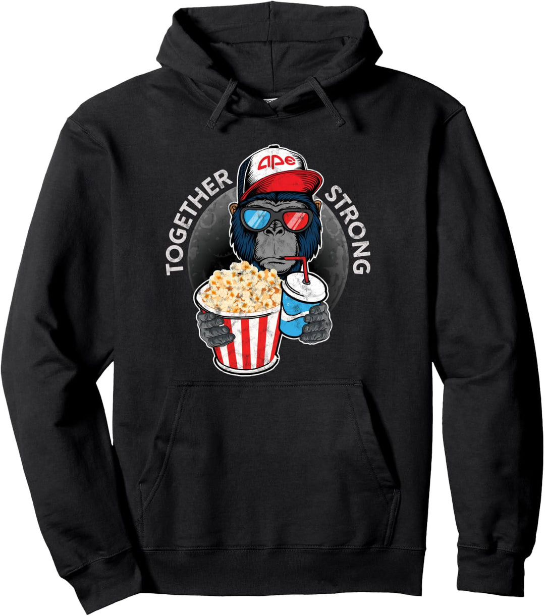 Affen zusammen stark $ AMC Short Squeeze Pullover Hoodie