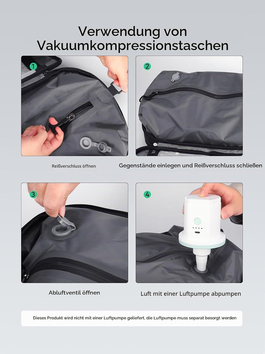 MARK RYDEN Vakuum Lagerung Rucksack, grosse Kapazität Reise Lagerung Umhängetasche, Travel Business