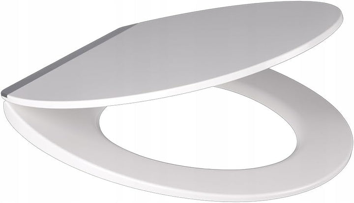 SEPIO Duroplast White Star WC-SITZ, WEISS, verstellbare Scharniere, Schnellverschluss, langsames Abs