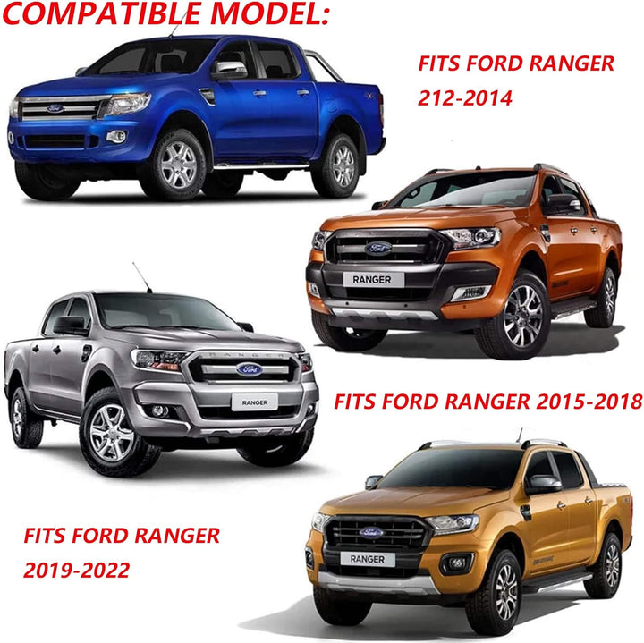 JHCHAN Heckklappenabdeckung Hintere Türgriffverkleidung für Ford Ranger Wildtrak T6 T7 T8 2012-2022